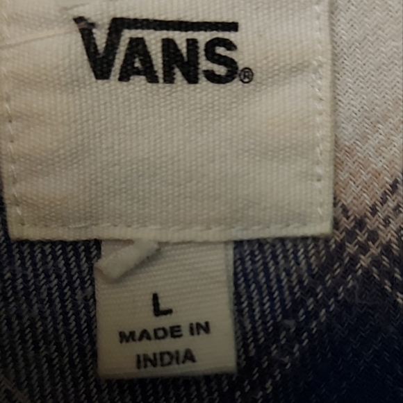 VANS Flannel Plaid Shirt Dark Academia Grunge Streetwear Staple - Picture 5 of 13